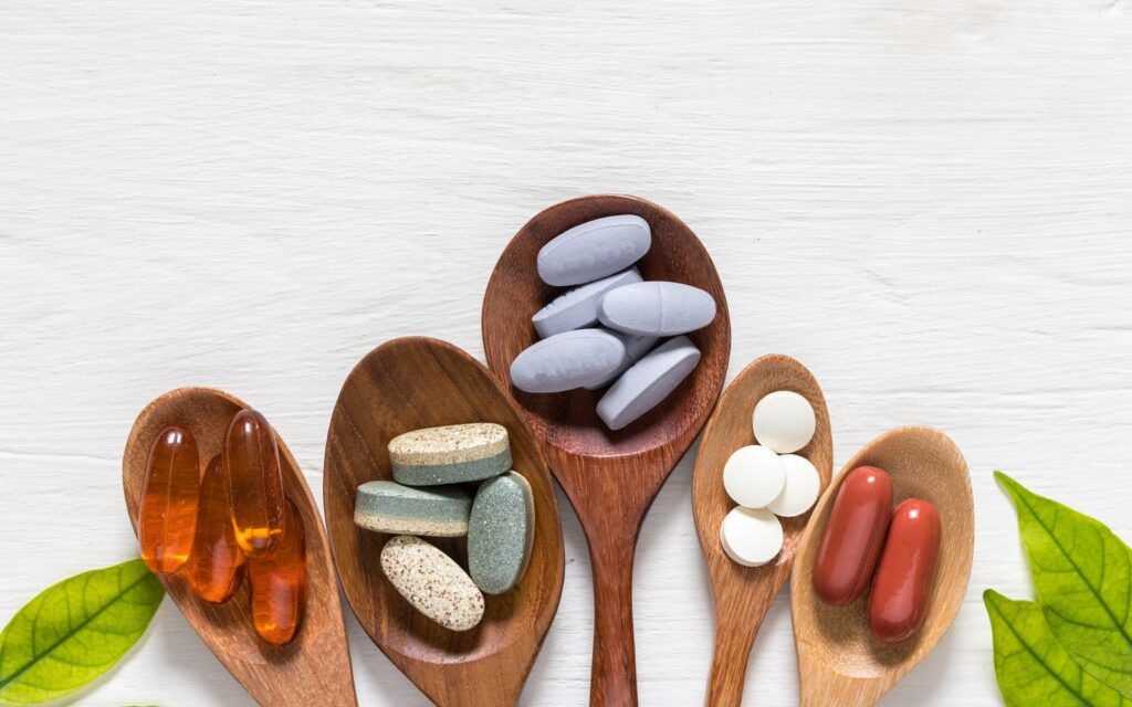 A selection of vitamins