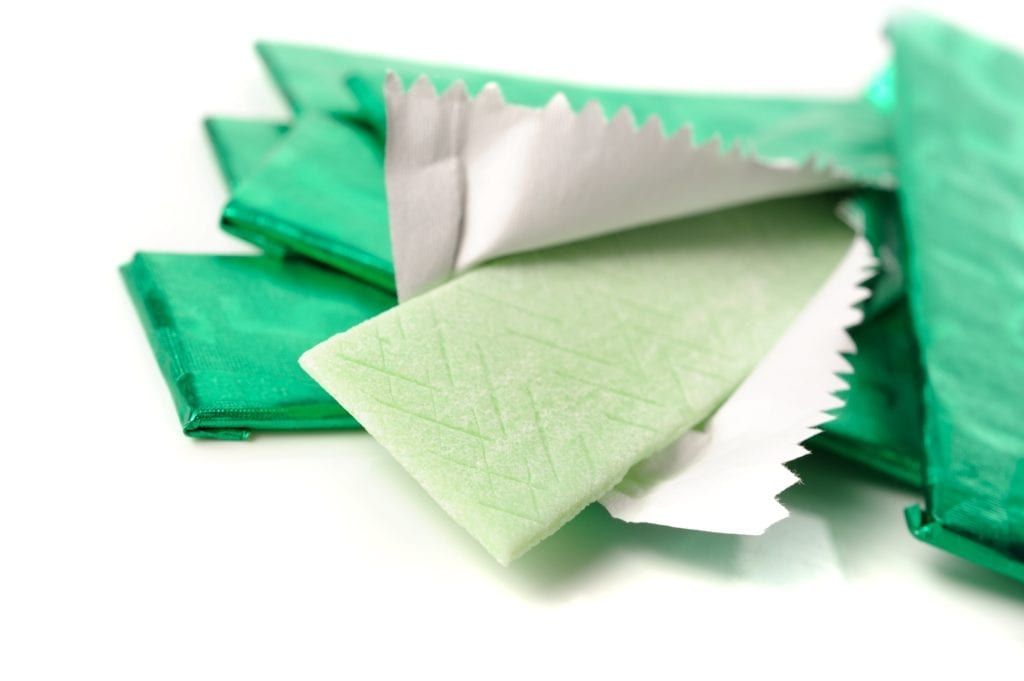green sugarless gum