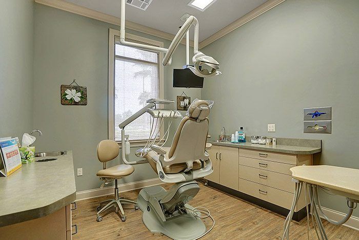 clean dental exam room