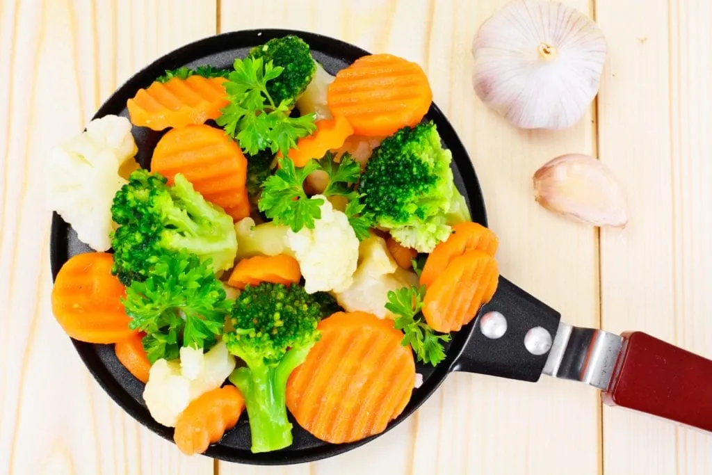 Steamed veggies