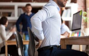 Man Working With Aching Back