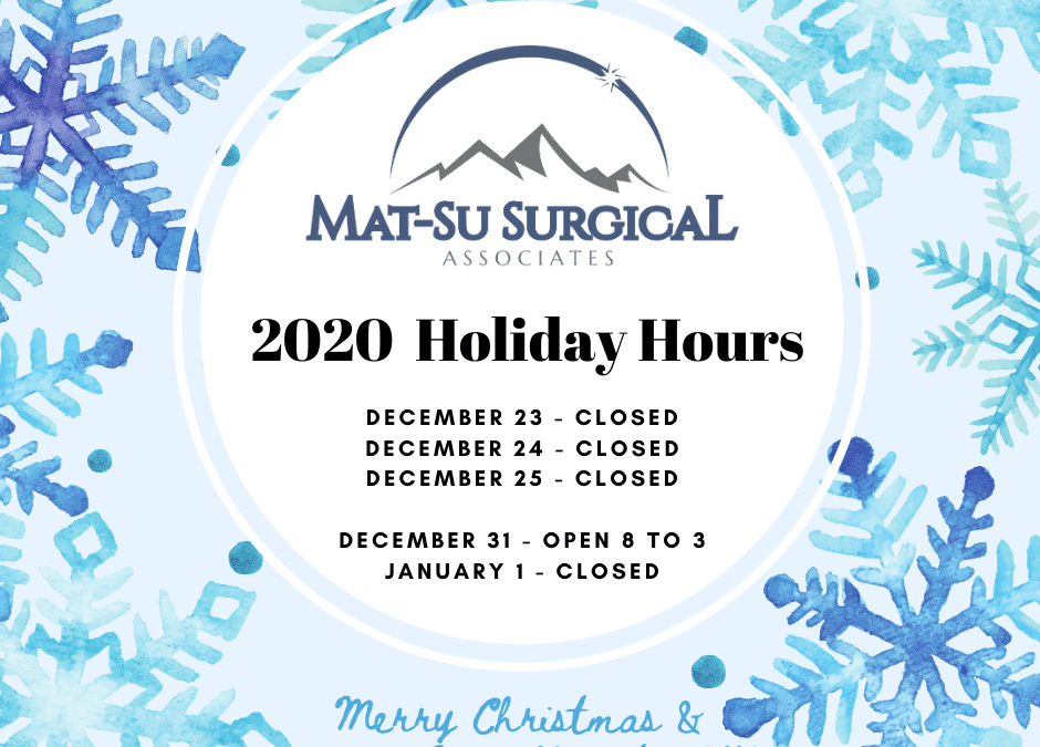 2020 Holiday Hours