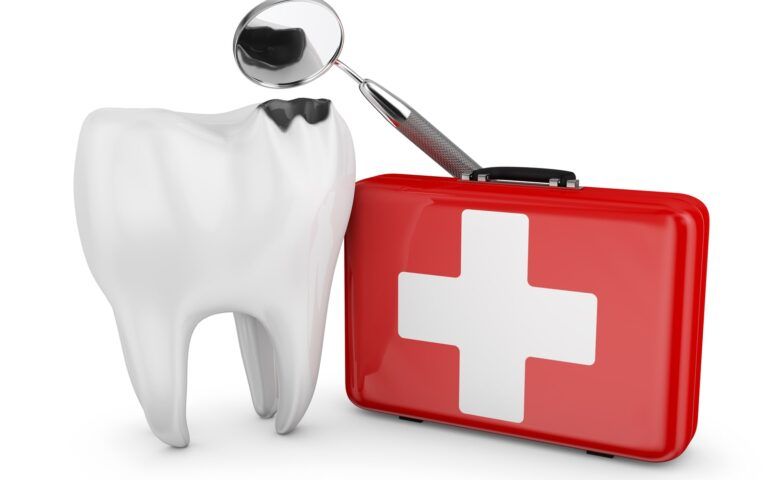 Vector Image of Dental Tooth For Emergency