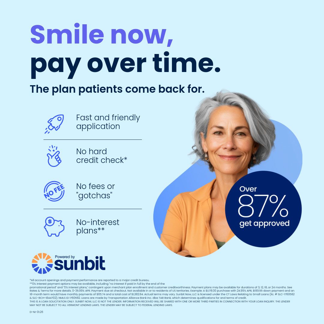 Sunbit monthly payment plans for dental care in McKinney TX